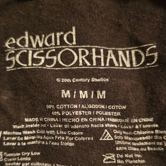 Edward Scissorhands Unisex Tee | Size Medium | Johnny Depp, Tim Burton - Picture 5 of 5